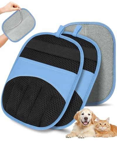 Magic Brush Glove Pet Hair - 2 Pack Electrostatic Grooming Removal Gloves for Dogs and Cats, The Magic Brush Yomi Pet Grooming Needs, Fur Remover...