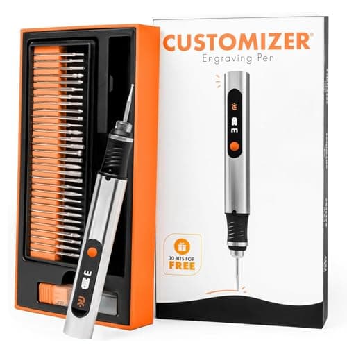 Cordless Rechargeable Engraving Pen - 50+ Surfaces Compatible, 30 Free Bits & Mastery Guide Included, Beginner-Friendly for Artists & DIY Enthusiasts
