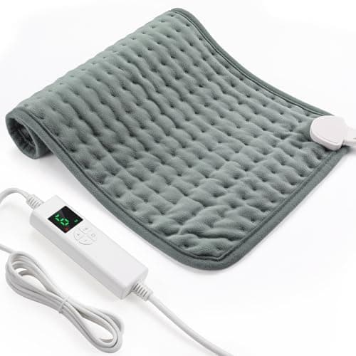 Electric Heating Pad,Heating Pad for Back Pain Relief with 6 Heating Settings and 4 Timer Settings Auto-Off,Heating Pad for Period Cramps, Waist,...