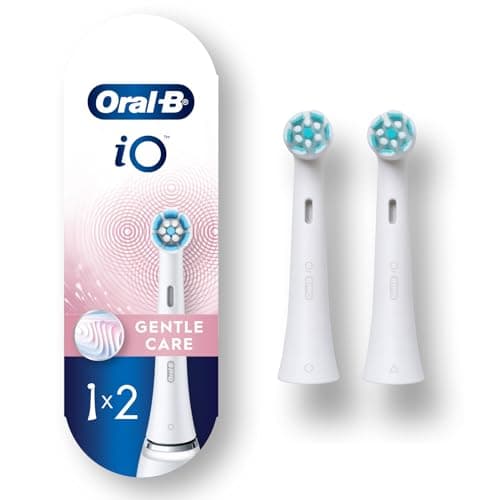 Oral-B iO Gentle Care Replacement Heads, Electric Toothbrush Brush Heads, White, 2 Count