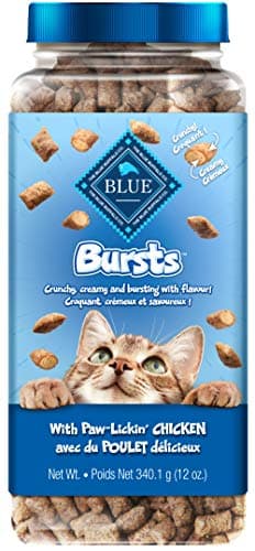 Blue Buffalo Bursts with Paw-Licken Chicken Cat Treats, 340g tub