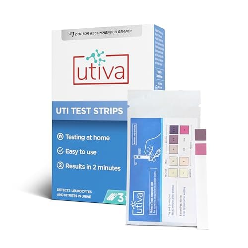 Utiva UTI Test Strips – Home Test Kit for Urinary Tract Infection – Clinically Accurate Results in 2 Minutes – Urine Testing Strips for Women and...