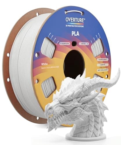OVERTURE PLA Filament 1.75mm, Neatly Wound 3D Printer Filament 1kg Spool (2.2lbs), Dimensional Accuracy +/- 0.02 mm, Fit Most FDM 3D Printers...