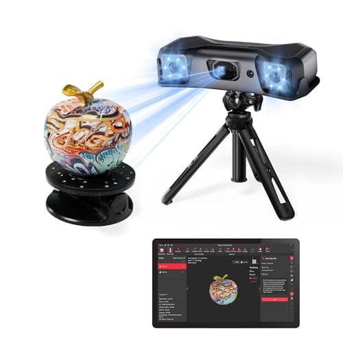 Revopoint MetroX Pro 3D Scanner for 3D Printing Handheld, Industrial-Grade Precision 0.01mm, 30+15 Blue Laser & Structure Light, Full Color...