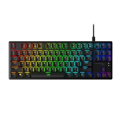 HyperX Alloy Origins Core - Tenkeyless Mechanical Gaming Keyboard, Software Controlled Light & Macro Customization, Compact Form Factor, RGB LED...