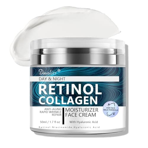 Collagen 0.2% Retinol Cream Unscented for Face with Hyaluronic Acid Day & Night Moisturizer Cream Skin Tightening Cream for Face & Neck Cream...