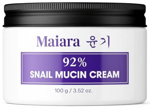 Crème hydratante à la mucine d'escargot - Crème tout-en-un avancée à 92 %, hydratant coréen pour le visage à base de sérum d'escargot pour peaux sèches et sensibles - Coréen...
