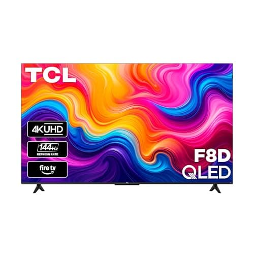 TCL 55 Inch F8D Series 4K QLED with Dolby Vision HDR & Dolby Atmos Smart TV with Fire TV, Alexa+, 120Hz Refresh Rate, Game Accelerator 240, High...