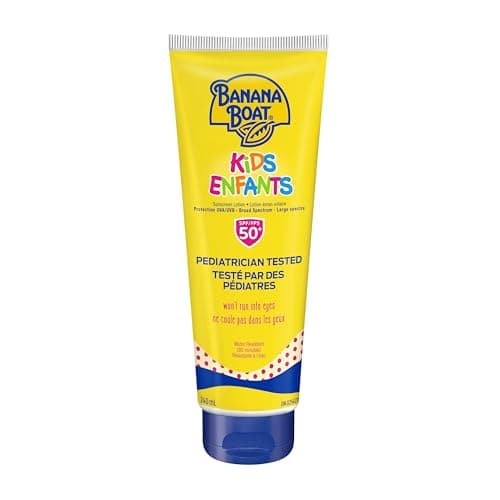 Banana Boat® Kids Sunscreen Lotion SPF 50+ Broad Spectrum| Childrens Sunscreen| Pediatrician Tested, Gentle on Skin, Non-Greasy, Lightweight, Water...