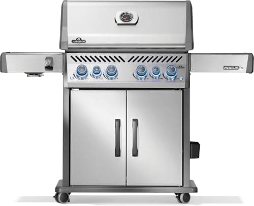Rogue PRO-S 525 4-Burner Natural Gas Grill in Stainless Steel with Infrared Side and Rear Burner