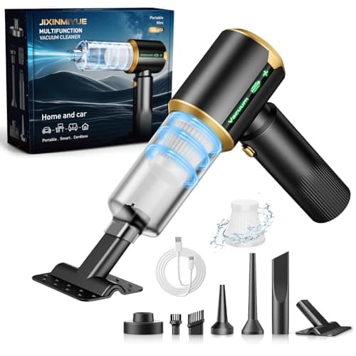 Cordless Car Handheld Vacuum: Car Vacuum Cleaner with 16000Pa Ultra-Strong Suction, Brushless Motor & HEPA Filter - Lightweight Design for Drivers...