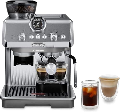 De'Longhi La Specialista Arte Evo Espresso Machine - Compact Cold Brew Coffee Maker with Grinder, Milk Steam Wand/Frother & Tamping Tools - Home...