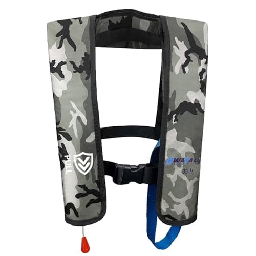VOGUCCLO Manual Inflatable Life Jacket | Inflatable PFD Jackets for Adults|Kayak Life Vest | PFD Low Profile for Fishing Sailing|Jet Skiing...