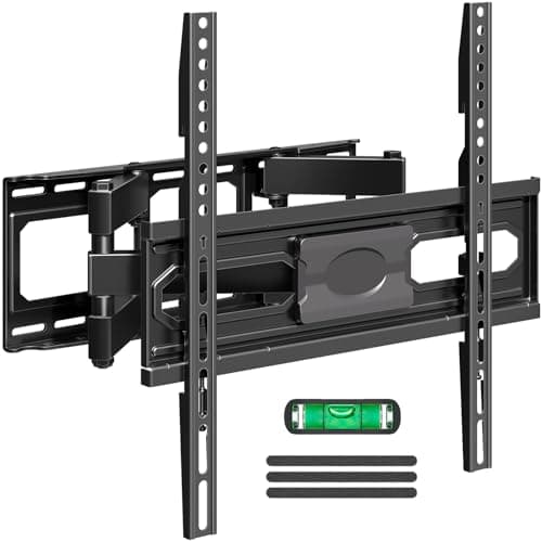 MOUNTUP TV Wall Mount for 26-65 Inch Flat Curved LED LCD Screen TVs Full Motion TV Mount, Tilt Swivel Extension Wall Mount TV Bracket with Dual...