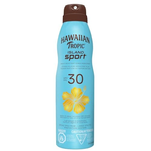 Hawaiian Tropic Island Sport Spray Sunscreen SPF 30, 170g | Hawaiian Tropic Sunscreen SPF 30, Sunscreen, Spray On Sunscreen, Body Sunscreen Spray,...