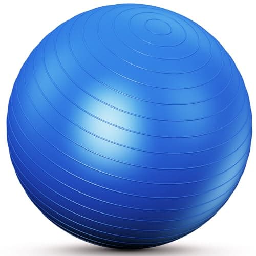 SK Depot™ 38-45cm (S) Extra Thick supportive Yoga & Balance Ball, Improves Posture, Core Fitness, Gym & Home Use - BLUE