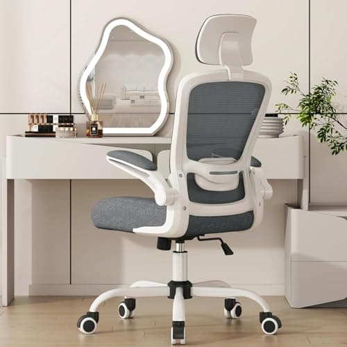 Mimoglad Office Chair, Comfy Desk Chair - High Back Ergonomic Computer Chair with Adjustable Lumbar Support & Headrest,