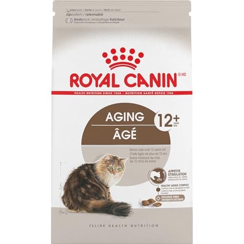 Royal Canin Feline Health Nutrition Aging 12+ Nourriture sèche pour chat adulte, sac de 6 lb