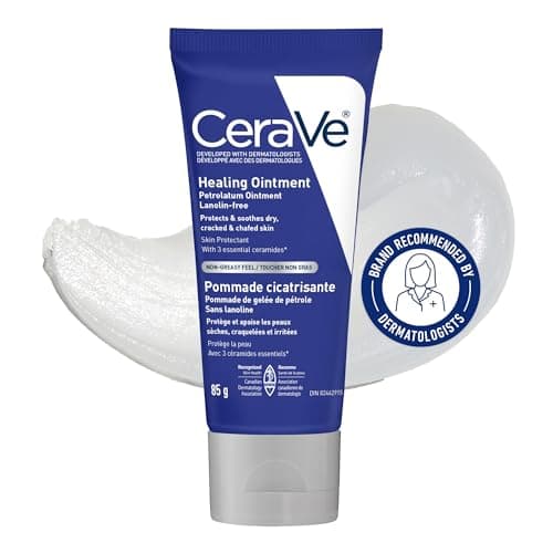 CeraVe Healing Ointment, Moisturizing Petrolatum Skin Protectant for Dry Skin with Hyaluronic Acid and Ceramides, Multi-Purpose Face, Body & Lip...
