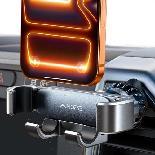 AINOPE Phone Holder for Car Vent【2026 Auto Lock】 Car Phone Holder Mount for Car Accesorries for Women Men Mom, Cell Phone Holder Car Vent Clip Hand...