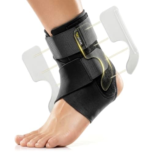 BraceUP Ankle Brace - Relieve Pain, Enhance Stability for Foot Pain, Sprained Ankle, Achilles Tendonitis, Men and Women