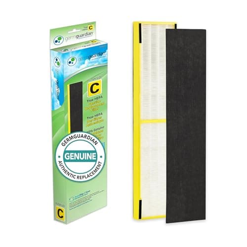GermGuardian Filter C HEPA Pure Genuine Air Purifier Filter, Removes 99.97% of Pollutants, Wildfire Smoke, Odors, for AC5250PT, AC5000, AC5300,...