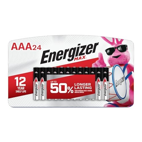 Energizer Max Premium AAA Batteries, Alkaline Triple A Battery (24 Count) E92BP-24