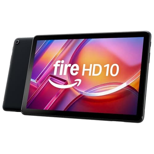Amazon Fire HD 10 tablet (newest model), built for relaxation, 10.1" vibrant Full HD screen, octa-core processor, 3 GB RAM, 64 GB, Black