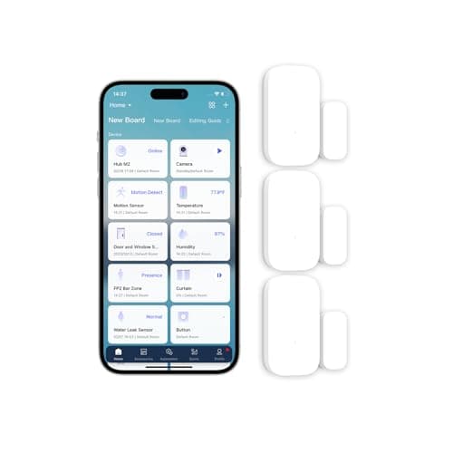Aqara Zigbee Door and Window Sensor 3 Pack, Wireless Contact Sensor, Home Automation, Requires Aqara Hub (not 3rd-Party), Zigbee Connection, Kid...