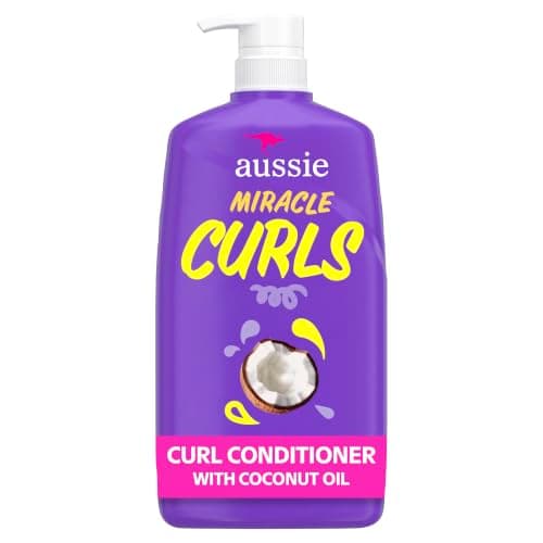 Aussie Miracle Curls with Coconut Oil, Paraben Free Conditioner, 778mL