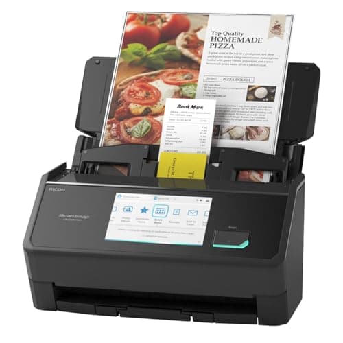 ScanSnap iX2500 Wireless or USB High-Speed Cloud Enabled Document, Photo & Receipt Scanner with Large Touchscreen and 100 Page Auto Document Feeder...