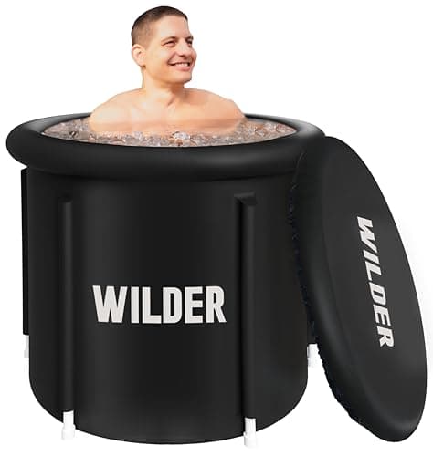 Wilder Portable Ice Bath – 86 Gallon Cold Plunge Tub for Recovery and Cold-Water Therapy – Triple Insulated to Retain Cold Temperature and Provide...