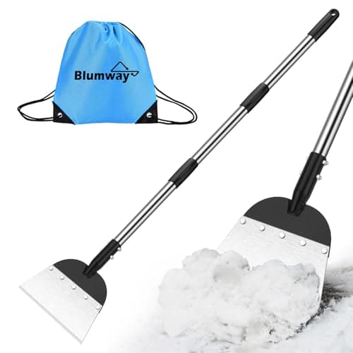 Blumway Flat Shovel,Snow Shovel, Ice Scraper, 67” Multifunctional Cleaning Shovel, Ice Removal Tool for Road/Yard Outdoor Garden Cleaning Scraper,...