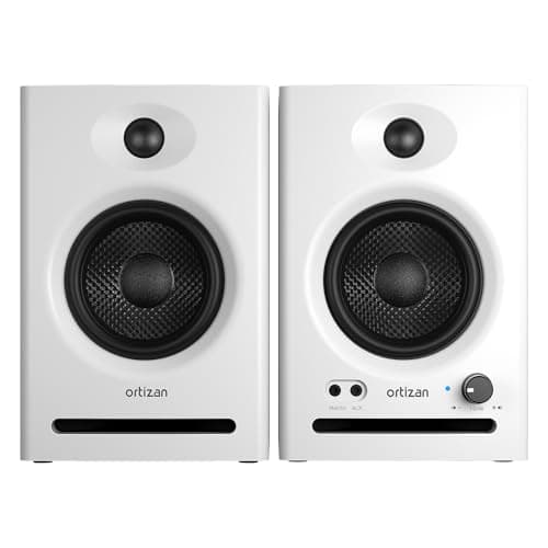 Ortizan C7 Dual-Mode 2.0 Studio Monitors, Active Monitor Speakers for Near Field Music Production, Bluetooth 5.3 Wireless Computer PC Monitor...