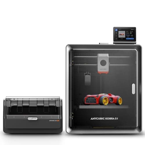 Anycubic Kobra S1 Combo 3D Printer, 4 Stunning Multicolor with Anycubic ACE PRO, 600mm/s High Speed and 320℃ Hotend Free-Clog Extruder, Intelligent...