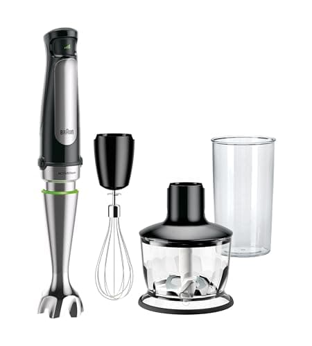 Braun MultiQuick 7 3-in-1 Immersion Blender with Food Processor – Powerful Handheld Electric Stick Blender - Emulsifier for Chopping, Beating &...
