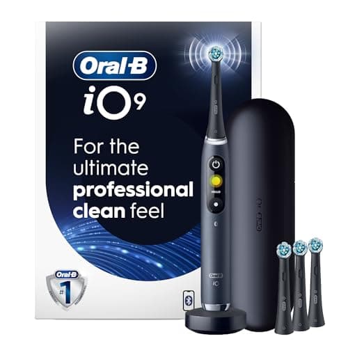 Oral-B iO9 Electric Toothbrush, for the Ultimate Professional Clean Feel, Black Onyx, Rechargeable Electric Toothbrushes, iO Series 9 with 1 Power...