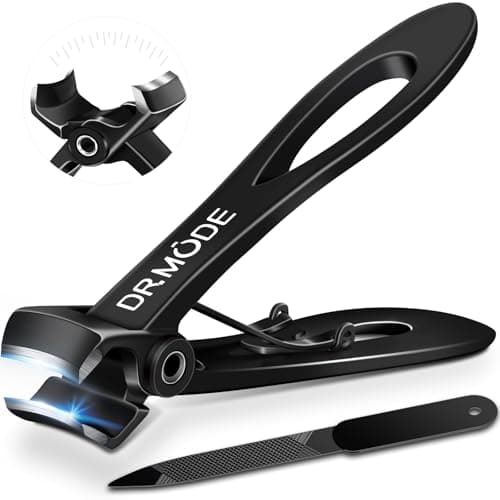 DRMODE Nail Clippers for Men Thick Nails - 16mm Wide Jaw Opening Large Toe Nail Clippers Heave Duty Sharp Toenail Clippers for Seniors for Thick...