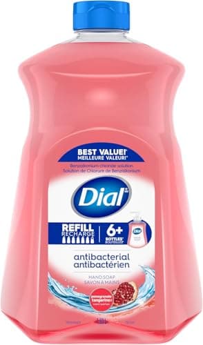 Dial Antibacterial Liquid Hand Soap Refill, Pomegranate Tangerine, 1.53L