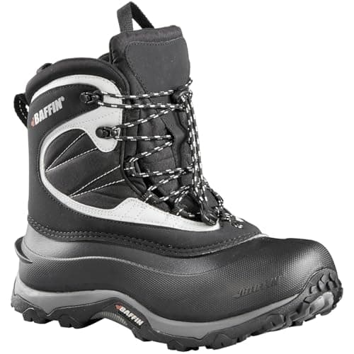 Baffin Men's Yoho Snow Boots, Black/Silver, 12 M US