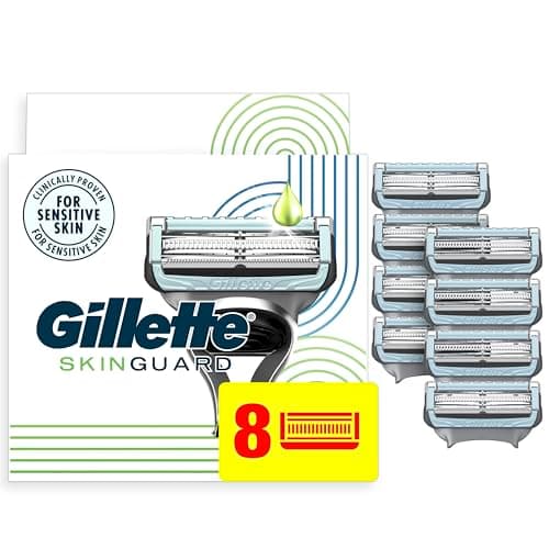 Gillette Skinguard Men's Razor Blade Refill, 8 Blade Refills