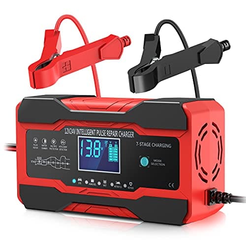 YONHAN Battery Charger 10-Amp 12V and 24V Fully-Automatic Smart Car Battery Charger, Battery Maintainer Trickle Charger, and Battery Desulfator...