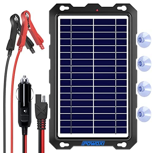 Solar Battery Trickle Charger for Car Battery, Portable and Waterproof Solar Battery Maintainer, Amorphous Silicon Solar Panel car Battery Charger...