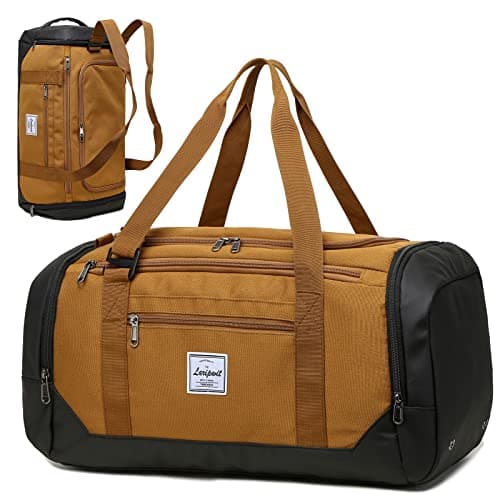 Laripwit Travel Duffle Bag for Men 40L Sports Gym Bag with Wet Pocket & Shoes Compartment Weekender Overnight Backpack for Traveling Duffel Bag...