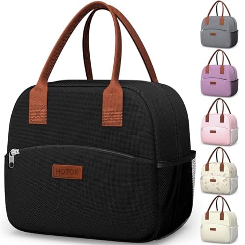 HOTOR Lunch Bag for Women & Men - Wear-Resistant & Leak-Proof Insulated Lunch Box with Large Capacity, Multi-Functional Cooler Bag for Office,...