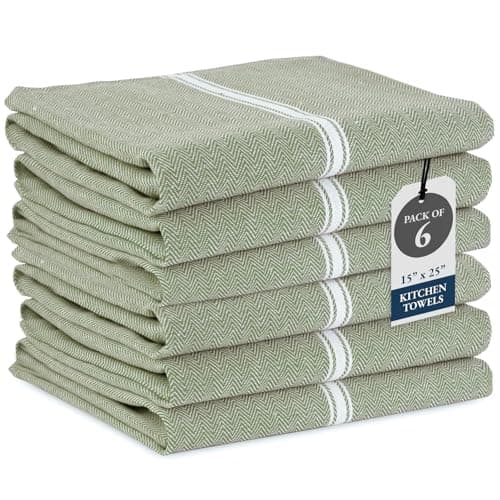 Lane Linen Kitchen Towels Set - 100% Pure Cotton Dish Towels for Kitchen, Super Absorbent Kitchen Hand Towel, Tea Towels, Soft & Durable Dish...