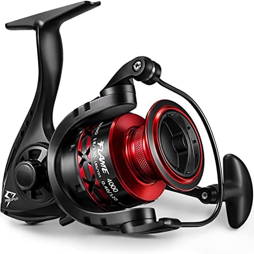 Piscifun Flame Spinning Reels, Ultralight Spinning Fishing Reel with 5.2:1 High Speed Gear Ratio, 18.7LBs Max Drag, Lightweight 9+1BB Ultra Smooth...