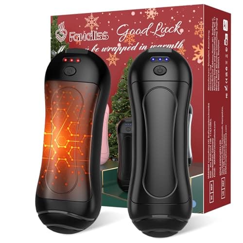 FANDLISS Hand Warmers Rechargeable 2 Pack,6000mAh Electric Hand Warmers,USB Portable Pocket Heater 3 Heat Settings,AI-Smart Chips Safe Heat,Women...