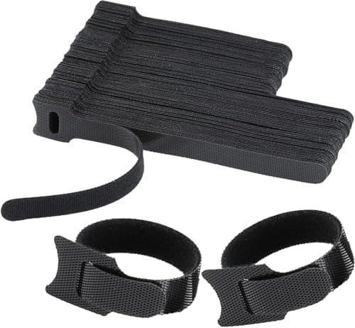 200 PCS Cord Organizer for Cable Management, Reusable Cable Ties for Cord, Wire Wrap, Appliances, Straps, Charger, Computer, PC, Electronics, 100 6...