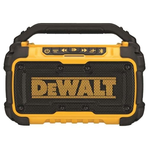 DEWALT 20V MAX* Bluetooth Speaker for Jobsite, Tool Only (DCR010)